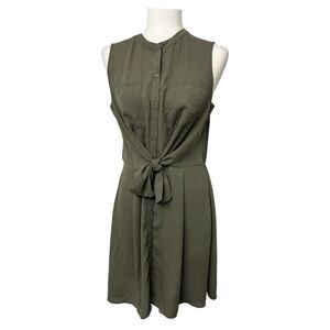 Mossimo Supply Co Green Sleeveless A-Line Dress